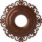 Ekena Millwork Orrington Ceiling Medallion (Fits Canopies up to 6 1/4"), 22"OD x 6 1/4"ID x 1 3/4"P, Copper Penny CM22ORCPS - alternate 1